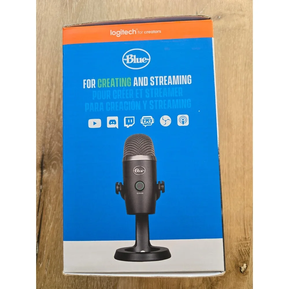 Logitech for Creators Blue Yeti Nano USB Microphone – Black, Brand New